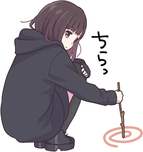 😥 Стикер «Menhera-chan.» для Telegram