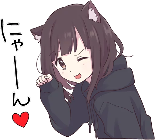 😽 Стикер «Menhera-chan.» для Telegram