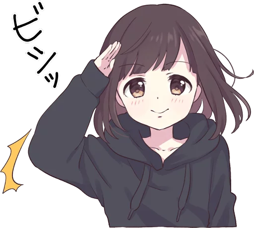 😇 Стикер «Menhera-chan.» для Telegram