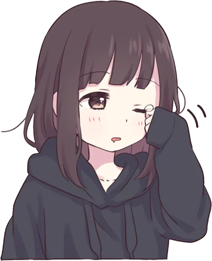 😪 Стикер «Menhera-chan.» для Telegram