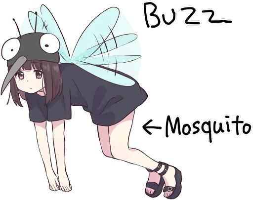 🐜 Стикер «Menhera-chan 2 ENG» для Telegram