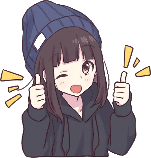 👍 Стикер «Menhera-chan. 3» для Telegram