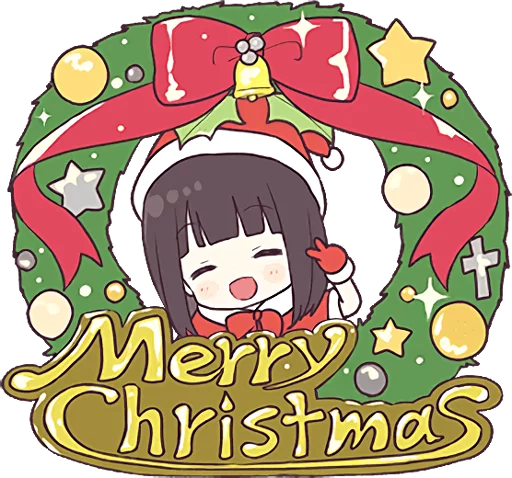 🎅 Стикер «Menhera-chan. 3» для Telegram