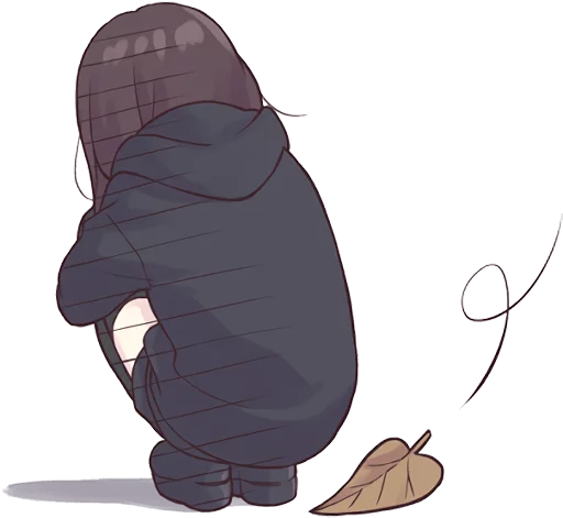 😶 Стикер «Menhera-chan. 3 ENG» для Telegram