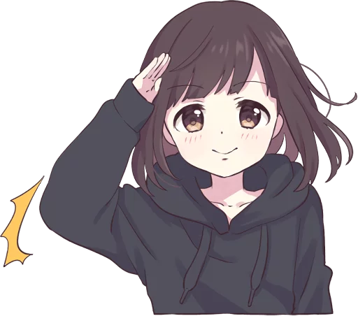 😇 Стикер «Menhera-chan. ENG» для Telegram