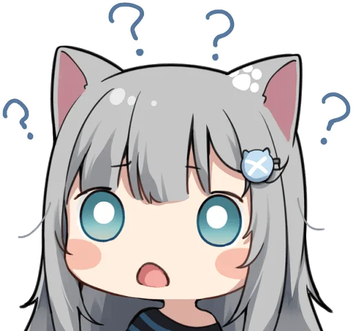 😲 Стикер «nachonekodayo» для Telegram