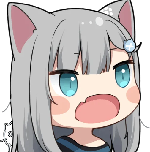 😮 Стикер «nachonekodayo» для Telegram