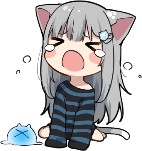 😿 Стикер «nachonekodayo» для Telegram