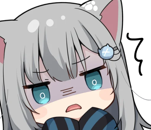 😨 Стикер «nachonekodayo» для Telegram