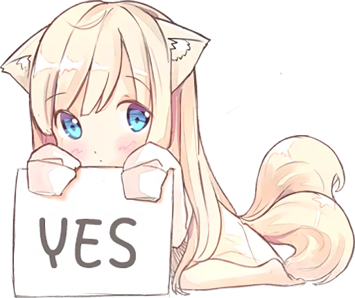 👍 Стикер «NEKOMIMI MiA» для Telegram