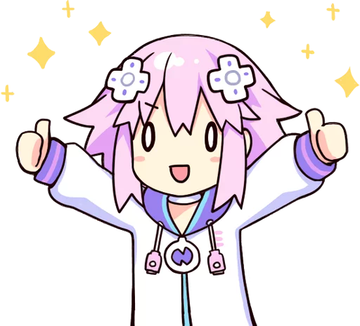 👍 Стикер «Nep-Nep Stickers "Neptune"» для Telegram