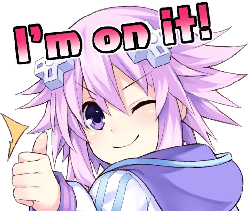 👍 Стикер «Nep-Nep Stickers "Neptune"» для Telegram