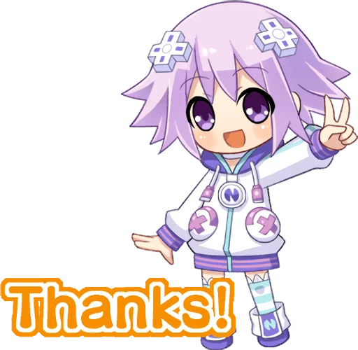 ✌️ Стикер «Nep-Nep Stickers "Neptune"» для Telegram