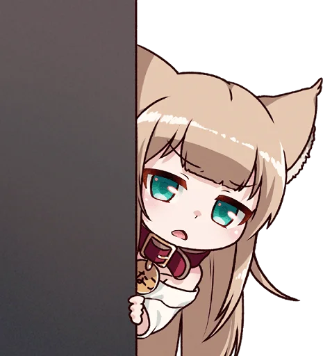 😑 Стикер «Kinako (Osakana Neko)» для Telegram