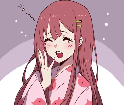 😴 Стикер «Puu&;s Moody Girl 4» для Telegram