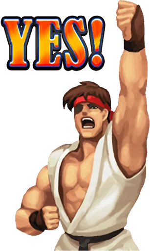 👍 Стикер «STREET FIGHTER II» для Telegram