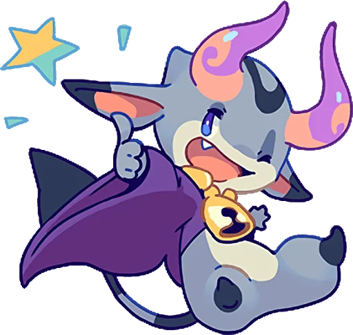 Стикерпак TINY DEVIL "HORN" STICKERS для Telegram — скачать