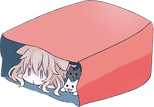 😞 Стикер «White Cat Girl» для Telegram