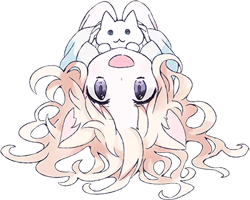 🙃 Стикер «White Cat Girl» для Telegram