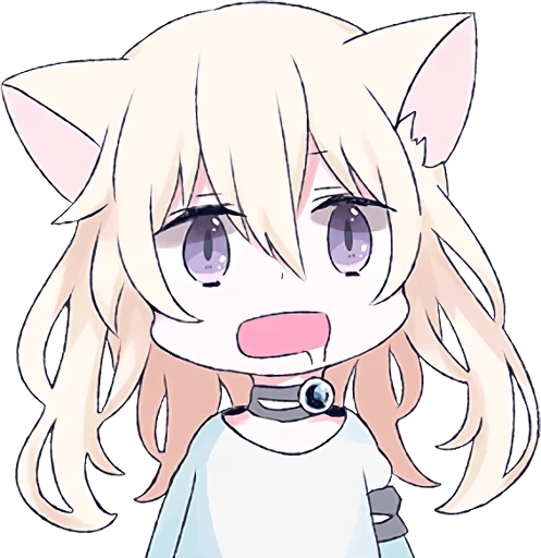 🤤 Стикер «White Cat Girl» для Telegram