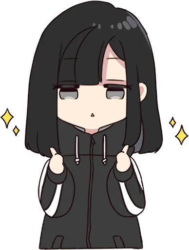 Стикерпак Yurudara-chan для Telegram