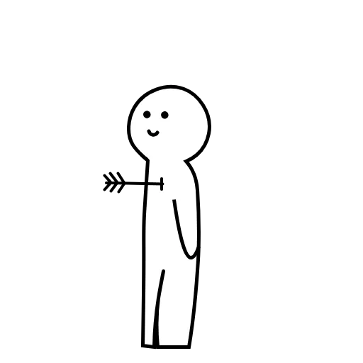 💘 Стикер «Linear man» для Telegram