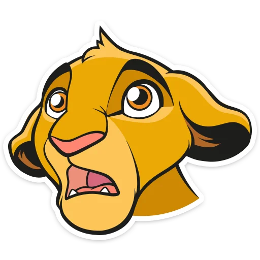 😳 Стикер «Король Лев» для Telegram