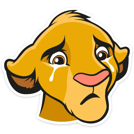 😰 Стикер «Король Лев» для Telegram