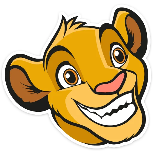 😁 Стикер «Король Лев» для Telegram