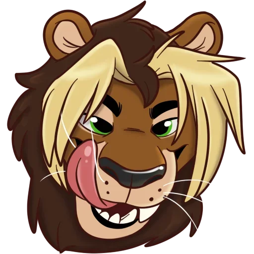 Стикерпак Lion Sexy King для Telegram — скачать