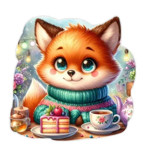 Стикерпак Лис для Telegram — скачать