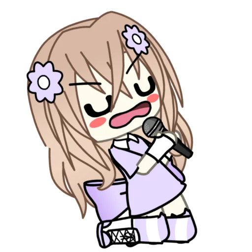 🎤 Стикер «lisa purple» для Telegram