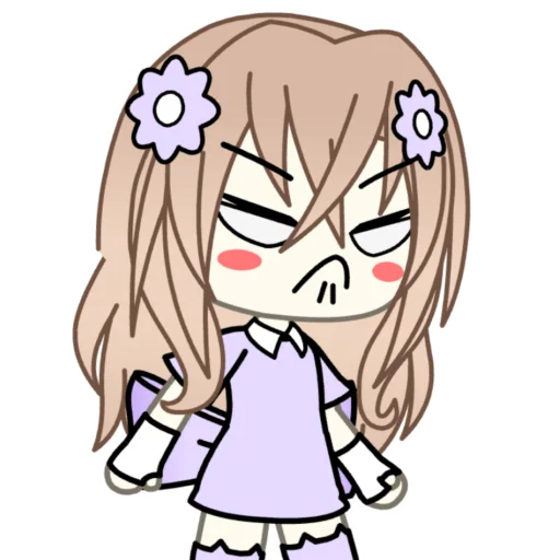 😡 Стикер «lisa purple» для Telegram