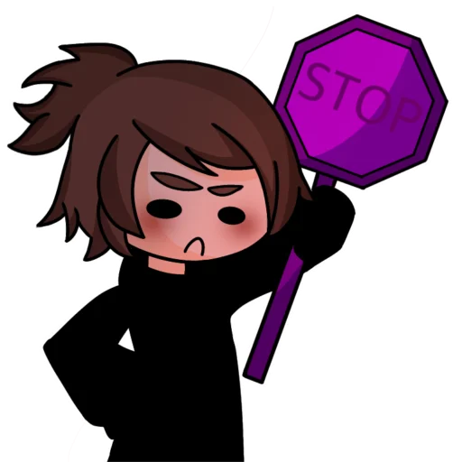 ⛔️ Стикер «lisa purple» для Telegram
