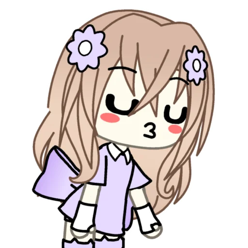 😙 Стикер «lisa purple» для Telegram