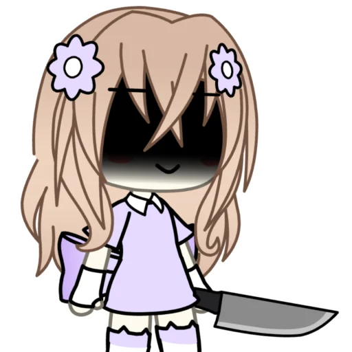 🔪 Стикер «lisa purple» для Telegram