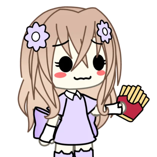 🍟 Стикер «lisa purple» для Telegram