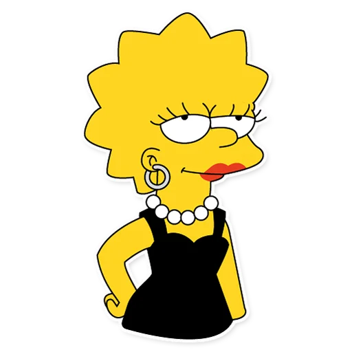 Стикерпак Lisa Simpson для Telegram — скачать