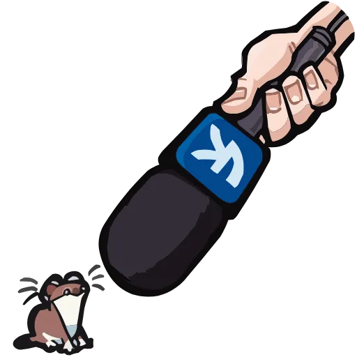 🎤 Эмодзи «Горностайчик Гера» для Telegram
