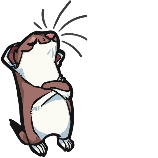 🙄 Эмодзи «Горностайчик Гера» для Telegram