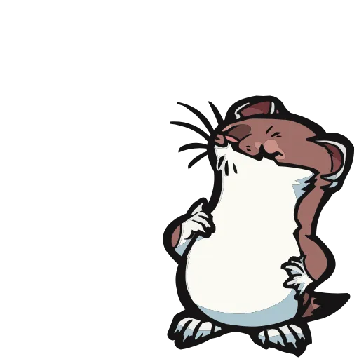 😌 Эмодзи «Горностайчик Гера» для Telegram