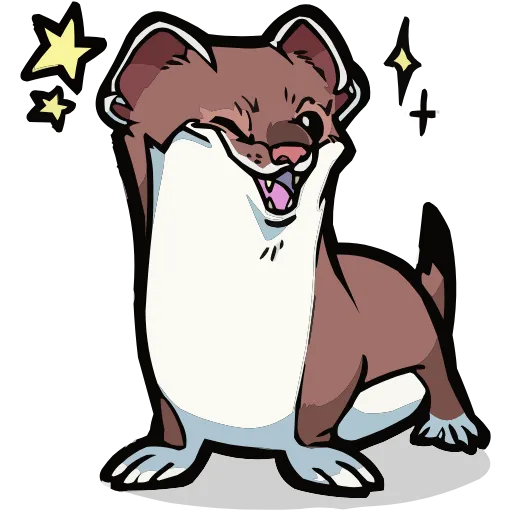 😉 Эмодзи «Горностайчик Гера» для Telegram
