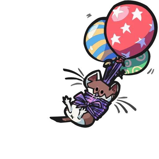 🎈 Эмодзи «Горностайчик Гера» для Telegram