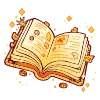 📖 Эмодзи «Оранжевые буквы с градиентом, иконки, разделители» для Telegram