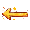⬅️ Эмодзи «Оранжевые буквы с градиентом, иконки, разделители» для Telegram