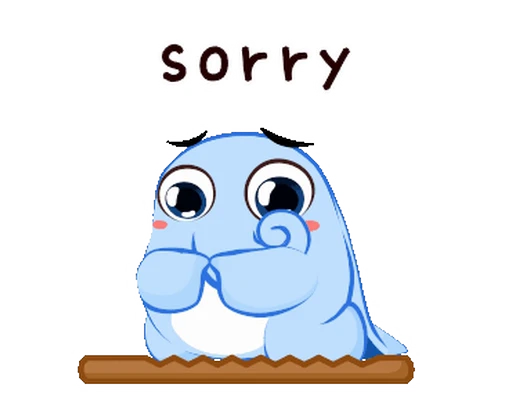 😭 Стикер «Little Blue Elephant» для Telegram