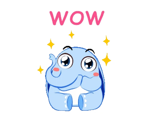 ✨ Стикер «Little Blue Elephant» для Telegram