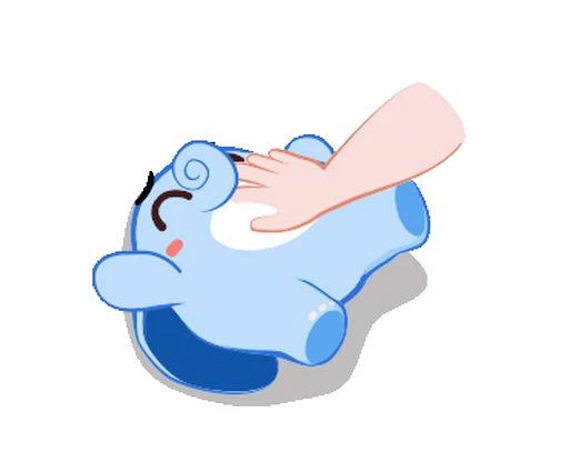 🥰 Стикер «Little Blue Elephant» для Telegram