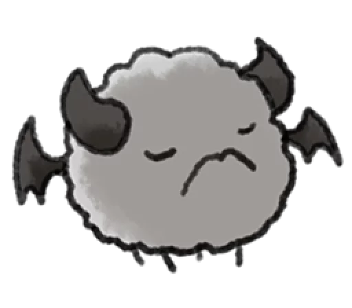 😕 Стикер «Little Cotton» для Telegram