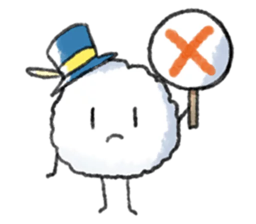 🙅 Стикер «Little Cotton» для Telegram
